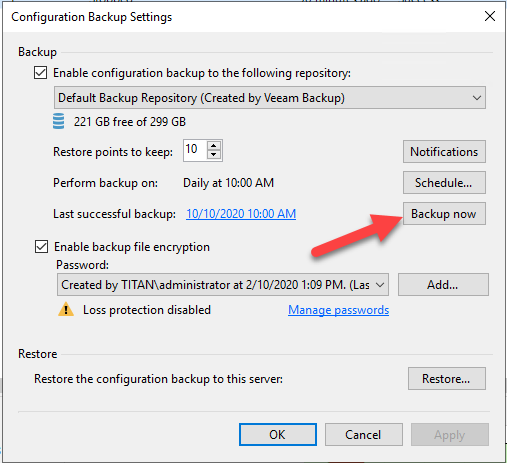 101120 0346 HowtoMigrat3 - How to Migrate Veeam Backup and Replication 10a Server from Windows Server 2012R2 to 2019