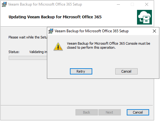 121421 0428 HowtoInstal8 - How to Install Veeam Backup for Microsoft Office 365 V5d cumulative patch KB4222