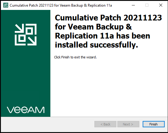 121421 0543 HowtoInstal8 - How to Install Veeam Backup & Replication 11a Cumulative Parches
