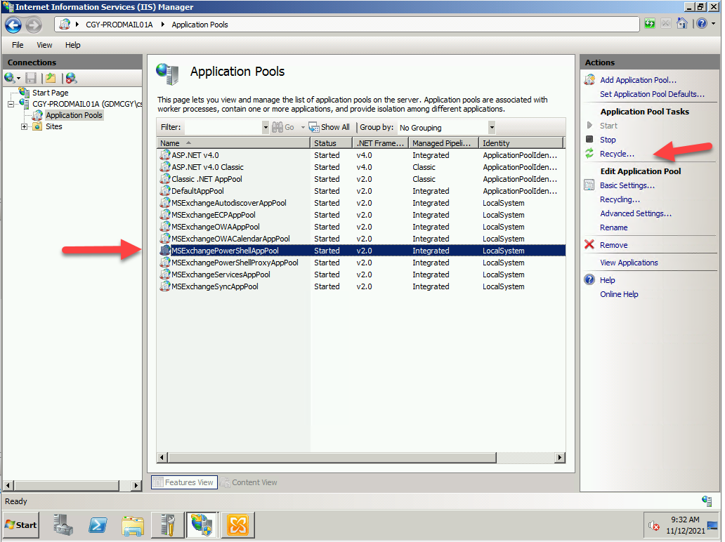 121621 1835 HowtofixExc3 - How to fix Exchange Management Console Initialization failed “Kerberos” Authentication failed error