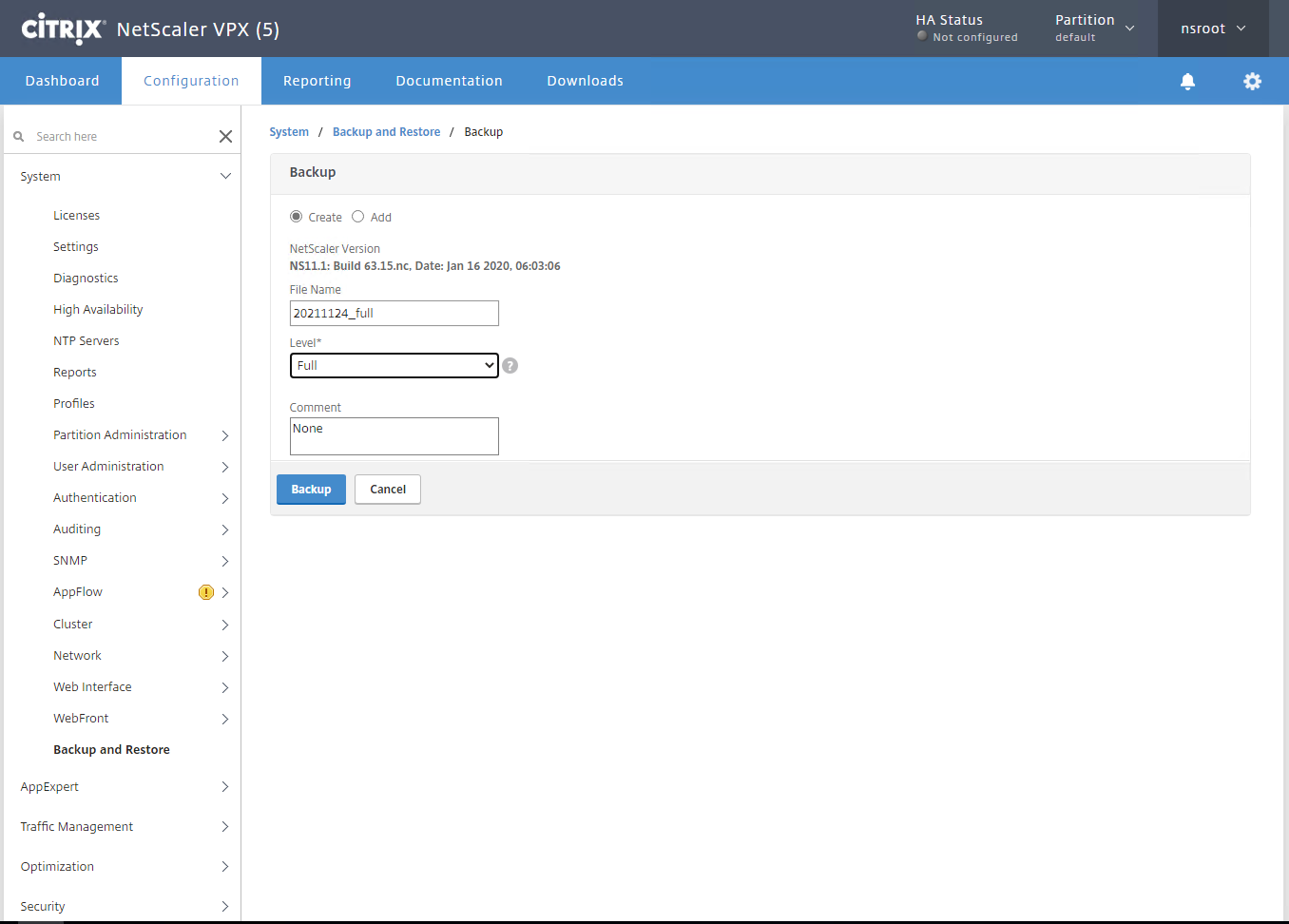 123121 1857 Howtoupgrad13 - How to upgrade Citrix ADC to 11.1