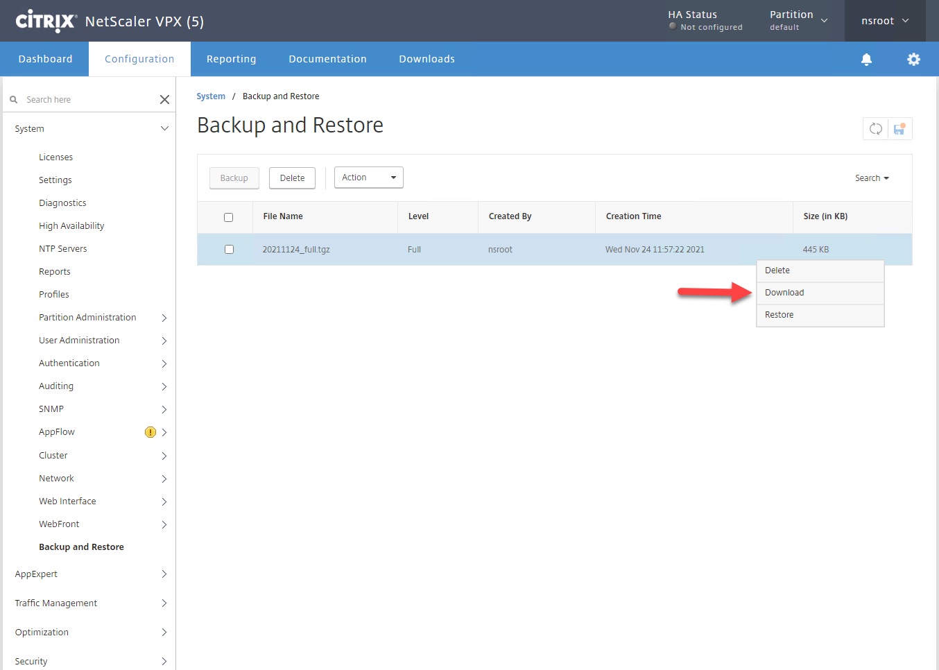 123121 1857 Howtoupgrad14 - How to upgrade Citrix ADC to 11.1