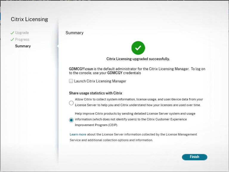 010622 2245 Howtoupgrad13 768x577 - How to upgrade Citrix Licensing Server