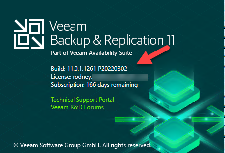 031422 1949 Howtoinstal12 - How to install cumulative patches 11.0.1.1261 P20220302 for Veeam Backup & Replication 11a