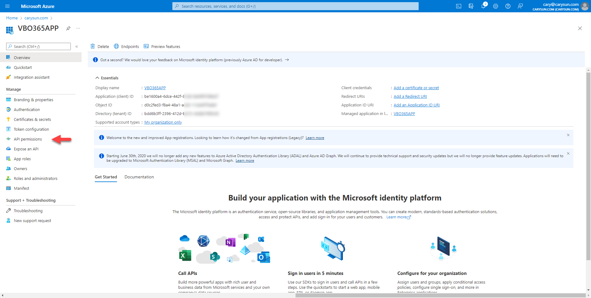 042222 1711 Howtoconfig6 - How to configure Azure AD Application Permissions for Modern Authentication and Legacy Protocols Authentication of Veeam Backup for Microsoft 365
