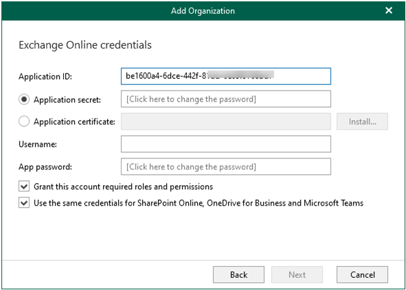 042722 1600 Howtoaddorg50 - How to add organizations with Modern Authentication and Legacy Protocols at Veeam Backup for Microsoft 365