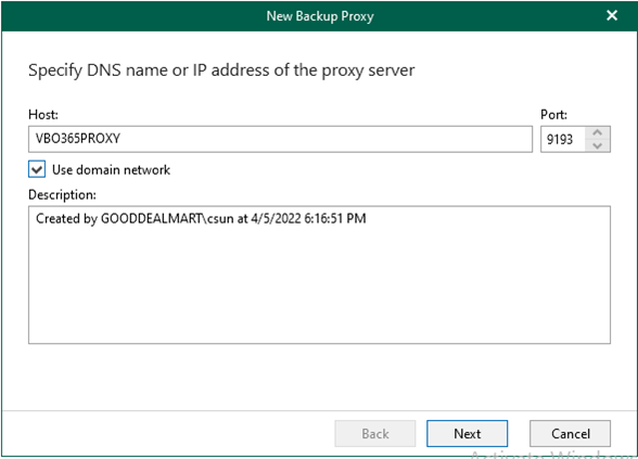 050422 1647 HowtoaddBac6 - How to add Backup Proxy Servers for Veeam Backup for Microsoft 365 v6