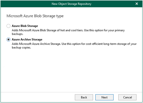 052622 1821 HowtoaddMic29 - How to add Microsoft Azure Archive Storage Repository without Azure archiver appliance at Veeam Backup for Microsoft 365