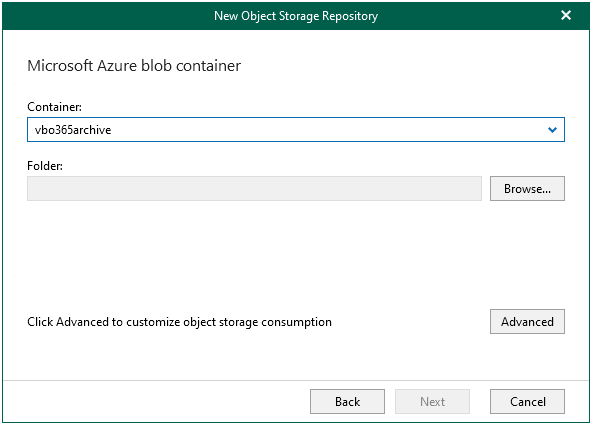 052622 1821 HowtoaddMic33 - How to add Microsoft Azure Archive Storage Repository without Azure archiver appliance at Veeam Backup for Microsoft 365
