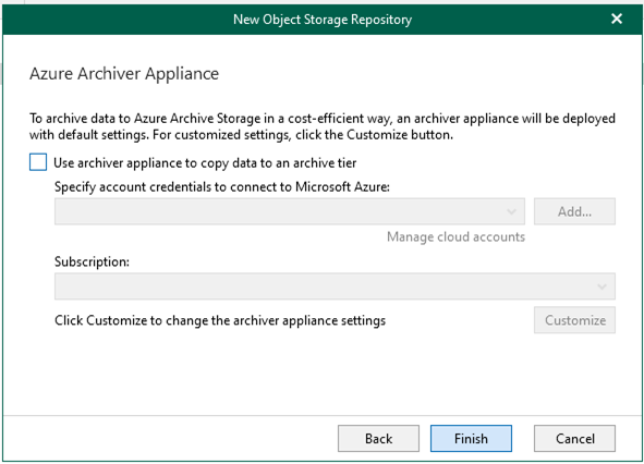 060122 1633 HowtoMicros39 - How to add Microsoft Azure Archive Storage Repository with Azure archiver appliance at Veeam Backup for Microsoft 365