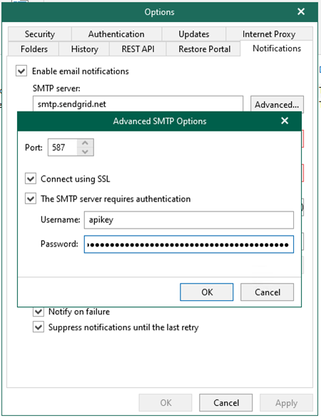 062222 1710 Hotoconfigu38 - How to configure notification with Free SendGrid account of Azure for Veeam Backup for Microsoft 365