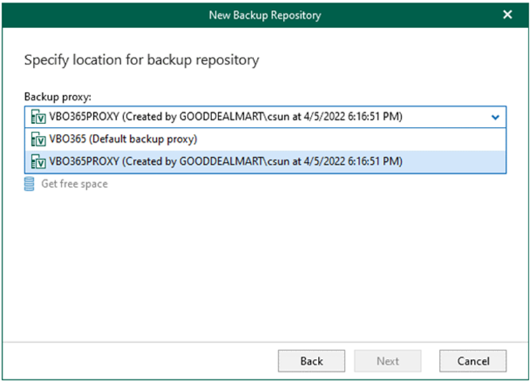 012723 1627 Howtoaddaba4 - How to add a backup proxy server’s local directory as a backup repository in Veeam Backup for Microsoft 365 v6.0
