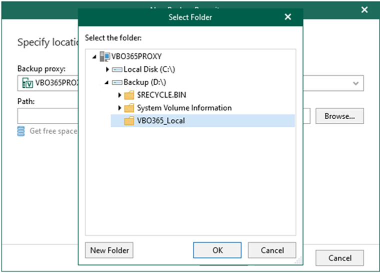 012723 1627 Howtoaddaba6 - How to add a backup proxy server’s local directory as a backup repository in Veeam Backup for Microsoft 365 v6.0