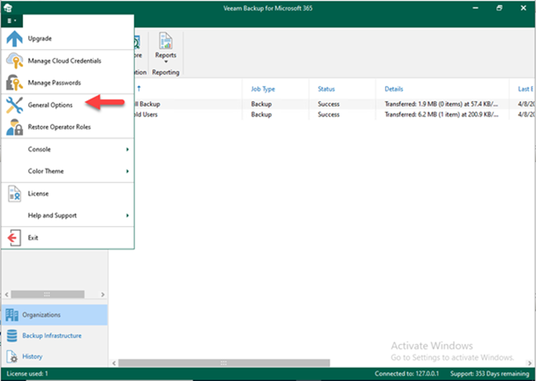 012823 1955 Howtoconfig11 - How to configure notification settings with a Microsoft 365 non-MFA account in Veeam Backup for Microsoft 365 v6