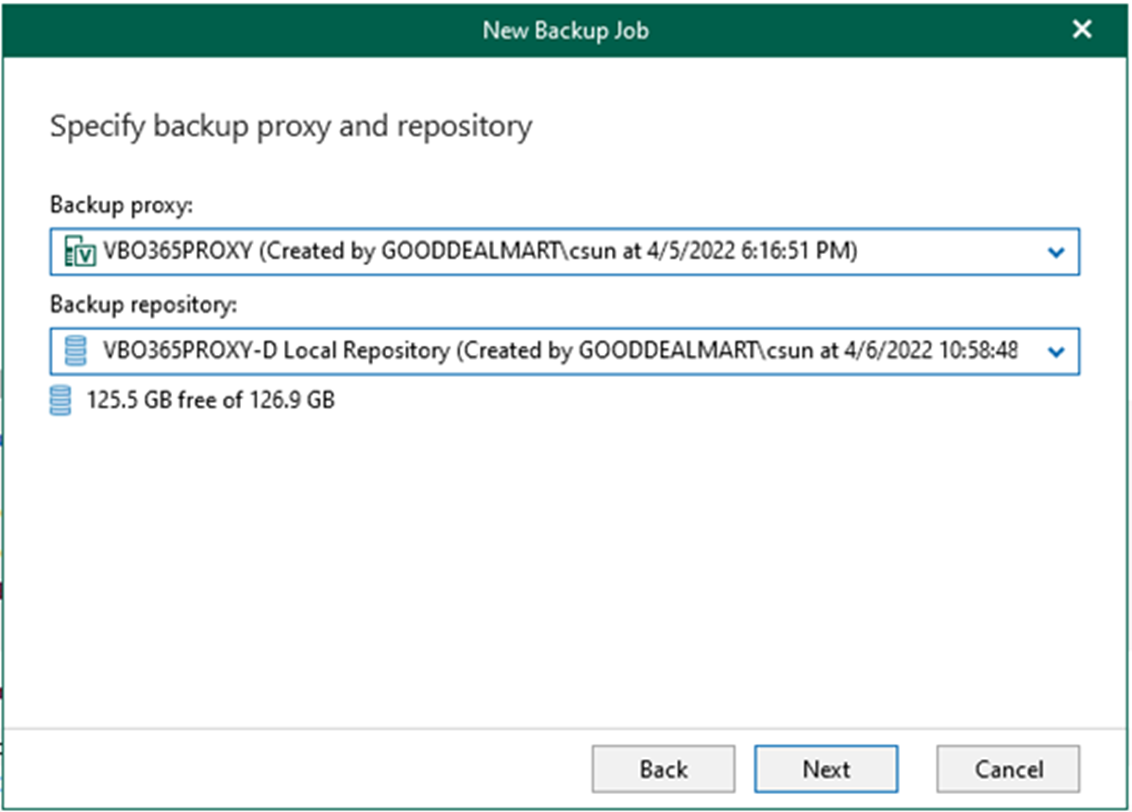 012823 2225 Howtocreate15 - How to create a backup job to backup the specific users, groups, sites, teams, and organizations in Veeam Backup for Microsoft 365 v6
