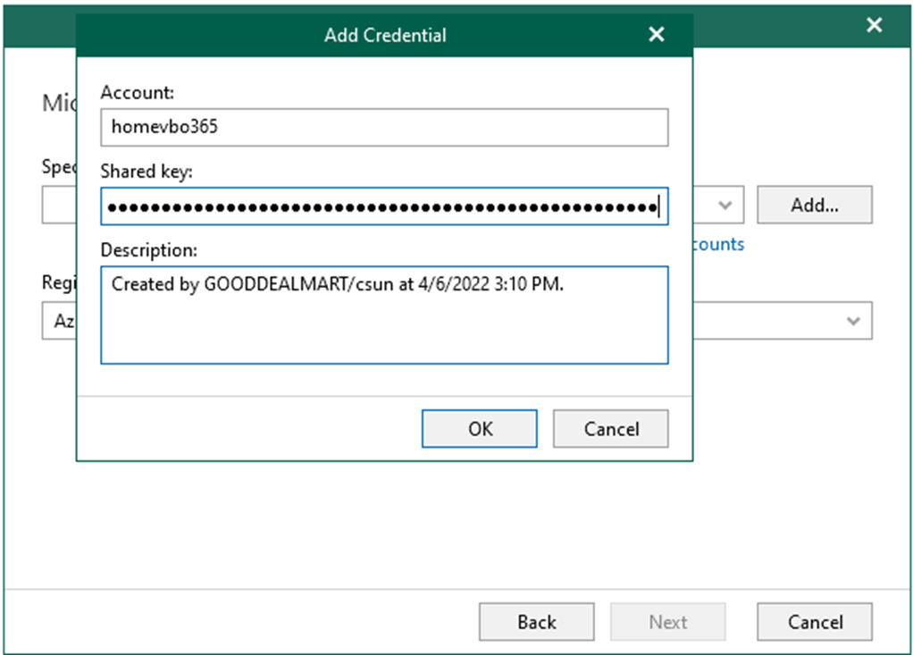 012923 0541 HowtoaddMic32 - How to add Microsoft Azure blob object storage repositories in Veeam Backup for Microsoft 365 v6