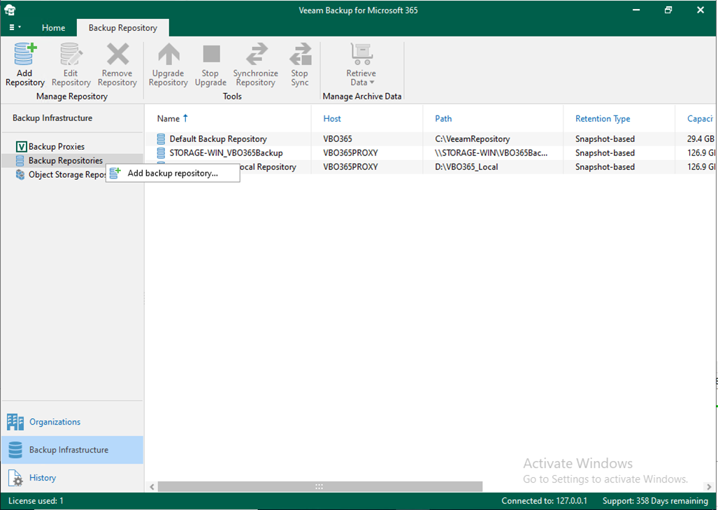 012923 0541 HowtoaddMic41 - How to add Microsoft Azure blob object storage repositories in Veeam Backup for Microsoft 365 v6