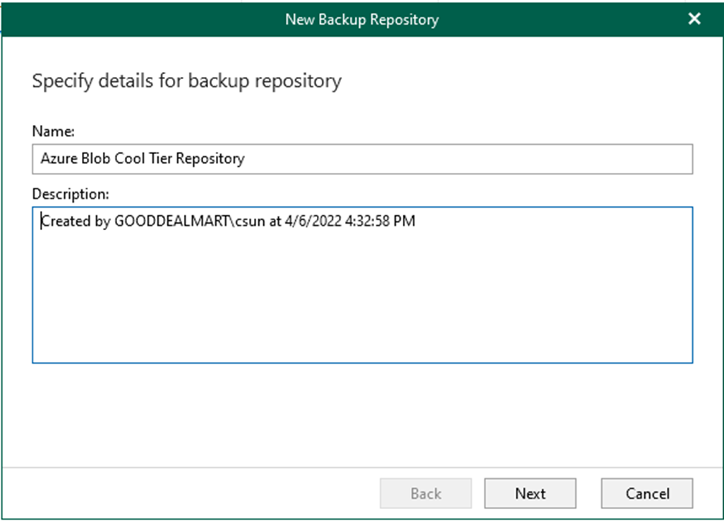 012923 0541 HowtoaddMic42 - How to add Microsoft Azure blob object storage repositories in Veeam Backup for Microsoft 365 v6