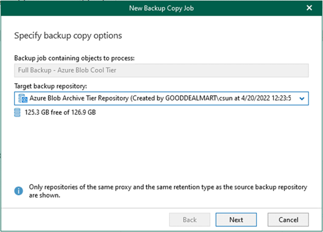 012923 1934 Howtocreate2 - How to create a backup copy job with Azure blob archive tier in Veeam Backup for Microsoft 365 v6