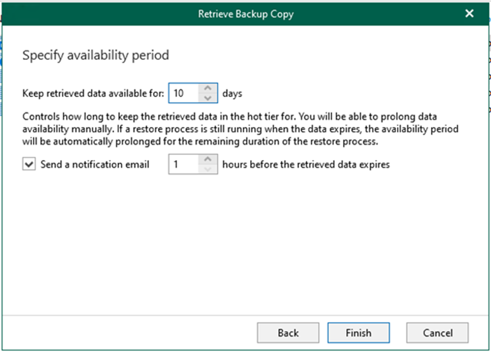 012923 2003 Howtocreate9 - How to create an Exchange data retrieval job in Veeam Backup for Microsoft 365 v6