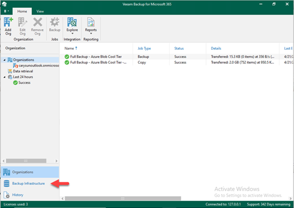 012923 2102 Howtocreate1 - How to create a OneDrive data retrieval job in Veeam Backup for Microsoft 365 v6