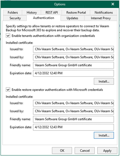 020523 0420 Howtoconfig9 - How to configure authentication settings for the Veeam Backup for Microsoft 365 v6 restore portal