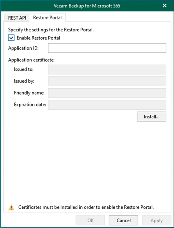 020523 0609 Howtoconfig43 - How to configure the REST API and Restore Portal on a separate server for Veeam Backup for Microsoft 365 v6