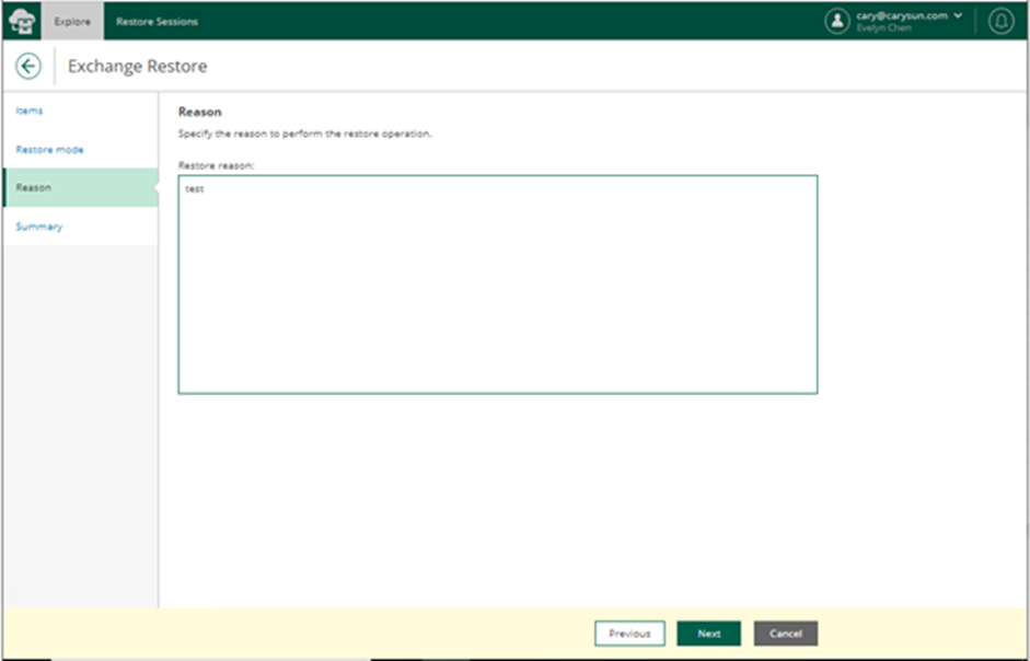 020523 2008 Howtorestor13 - How to restore Exchange Online data from the Veeam Backup for Microsoft 365 v6 Restore Portal