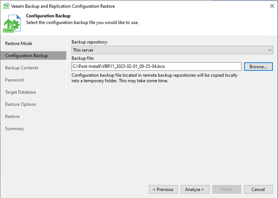 082223 2024 Howtomigrat12 - How to migrate the Existing Veeam Backup and Replication to the new server with PostgreSQL