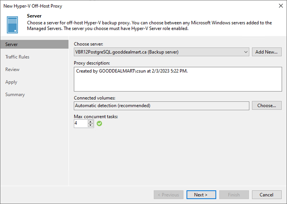 082323 1936 HowtoaddOff4 - How to add Off-Host Backup proxy servers to Veeam Backup and Replication v12