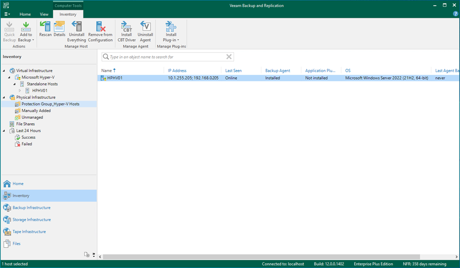 082323 2043 HowtoaddVee19 - How to add Veeam Agent to On-Premises Microsoft Windows Physical machines at Veeam Backup and Replication v12
