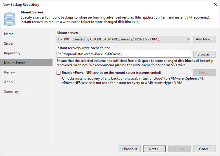 082523 1900 Howtoaddthe12 - How to add the Microsoft Windows Server’s Rotated Drive as a Backup Repository at Veeam Backup and Replication v12