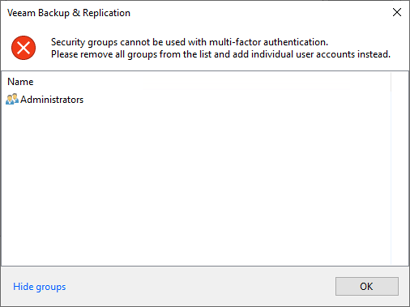 082623 1635 Howtoconfig10 - How to configure Multi-Factor Authentication for Users at Veeam Backup and Replication v12
