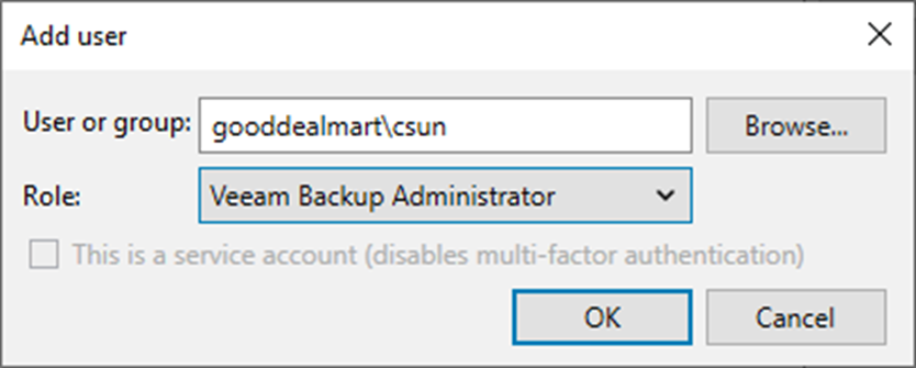 082623 1635 Howtoconfig7 - How to configure Multi-Factor Authentication for Users at Veeam Backup and Replication v12