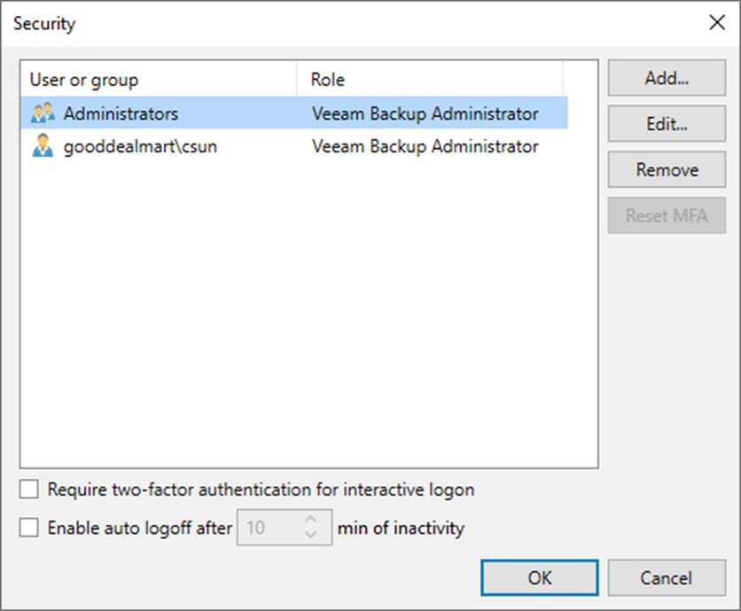 082623 1635 Howtoconfig8 - How to configure Multi-Factor Authentication for Users at Veeam Backup and Replication v12