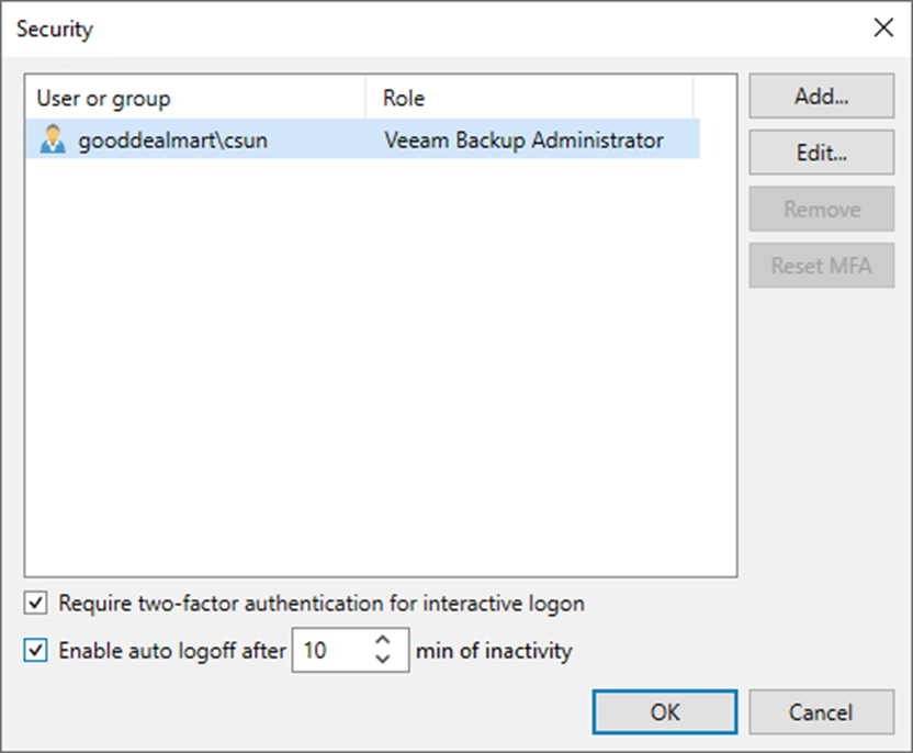 082623 1635 Howtoconfig9 - How to configure Multi-Factor Authentication for Users at Veeam Backup and Replication v12
