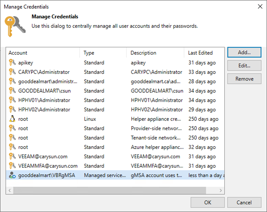082623 1711 Howtoconfig21 - How to configure Group Managed Service Accounts (gMSA) at Veeam Backup and Replication v12