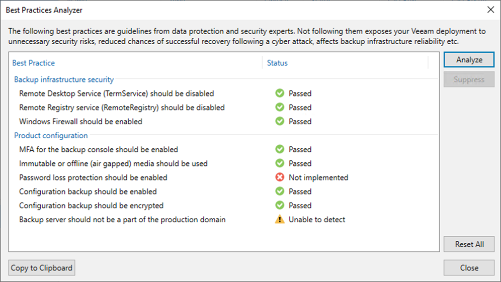 082723 2023 HowtoConfig4 - How to Configure Best Practices Analyzer at Veeam Backup and Replication v12