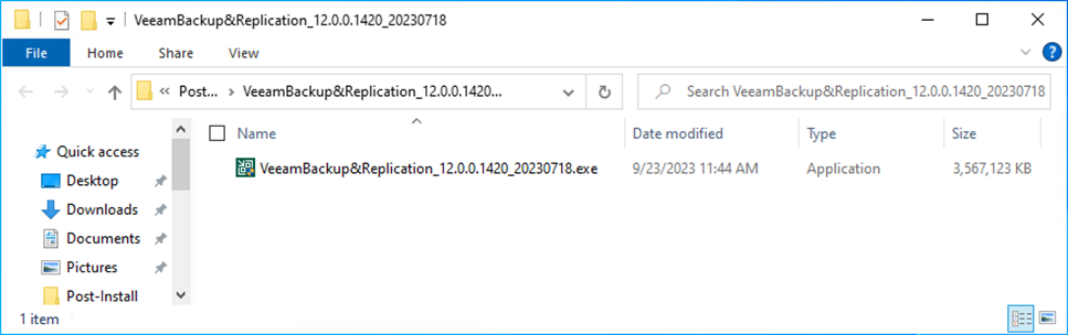 092323 1945 HowtoInstal6 - How to Install Veeam Backup & Replication 12 Cumulative Patches P20230718