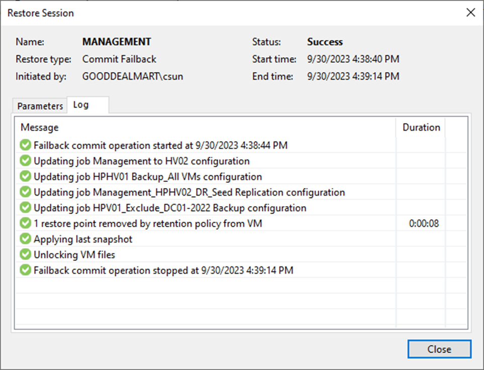 100123 0032 Howtofailba14 - How to failback to the original virtual machine restored in a different location at Veeam Backup and Replication v12