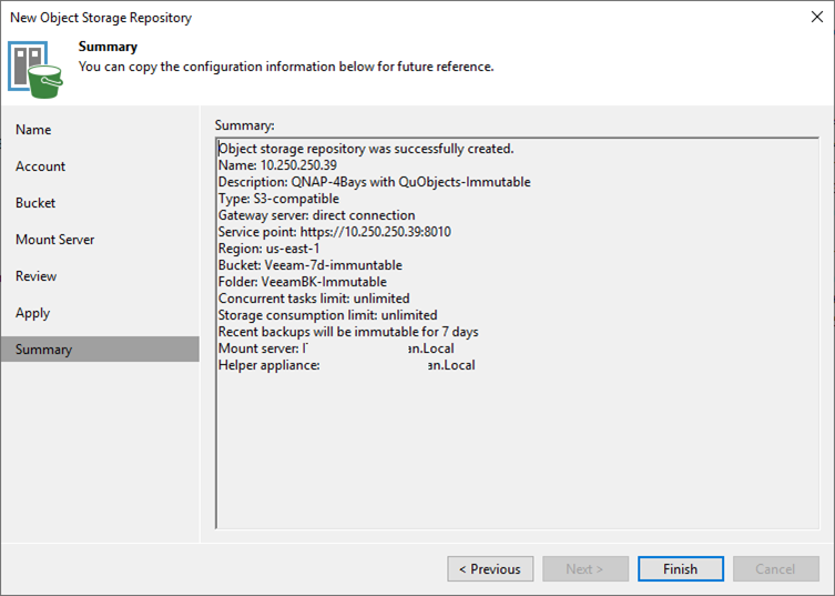 010824 1952 HowtouseQNA36 - How to use QNAP as Object Storage for Veeam Backup and Replication 12.1 with Immutability Backup