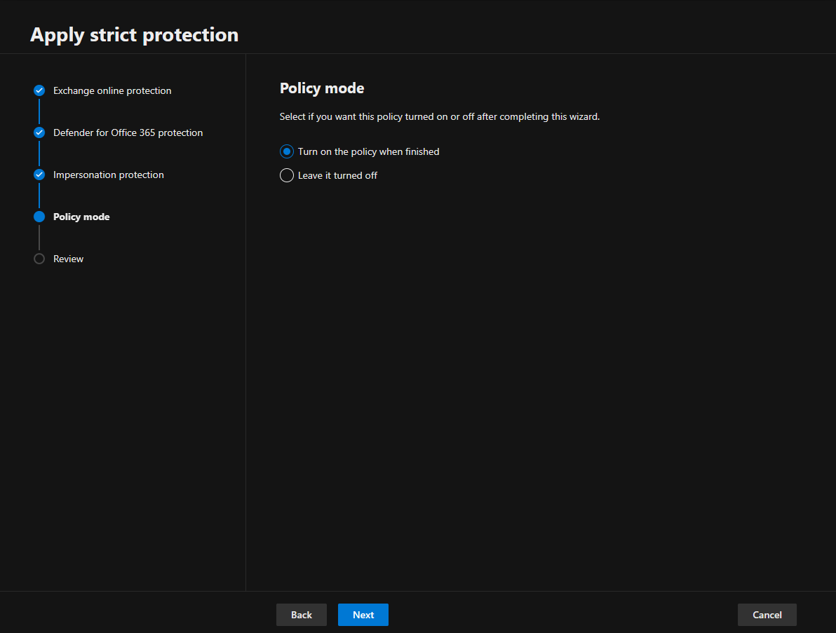 032124 1713 Howtousethe12 - How to use the Microsoft Defender portal to assign Strict preset security policies to users