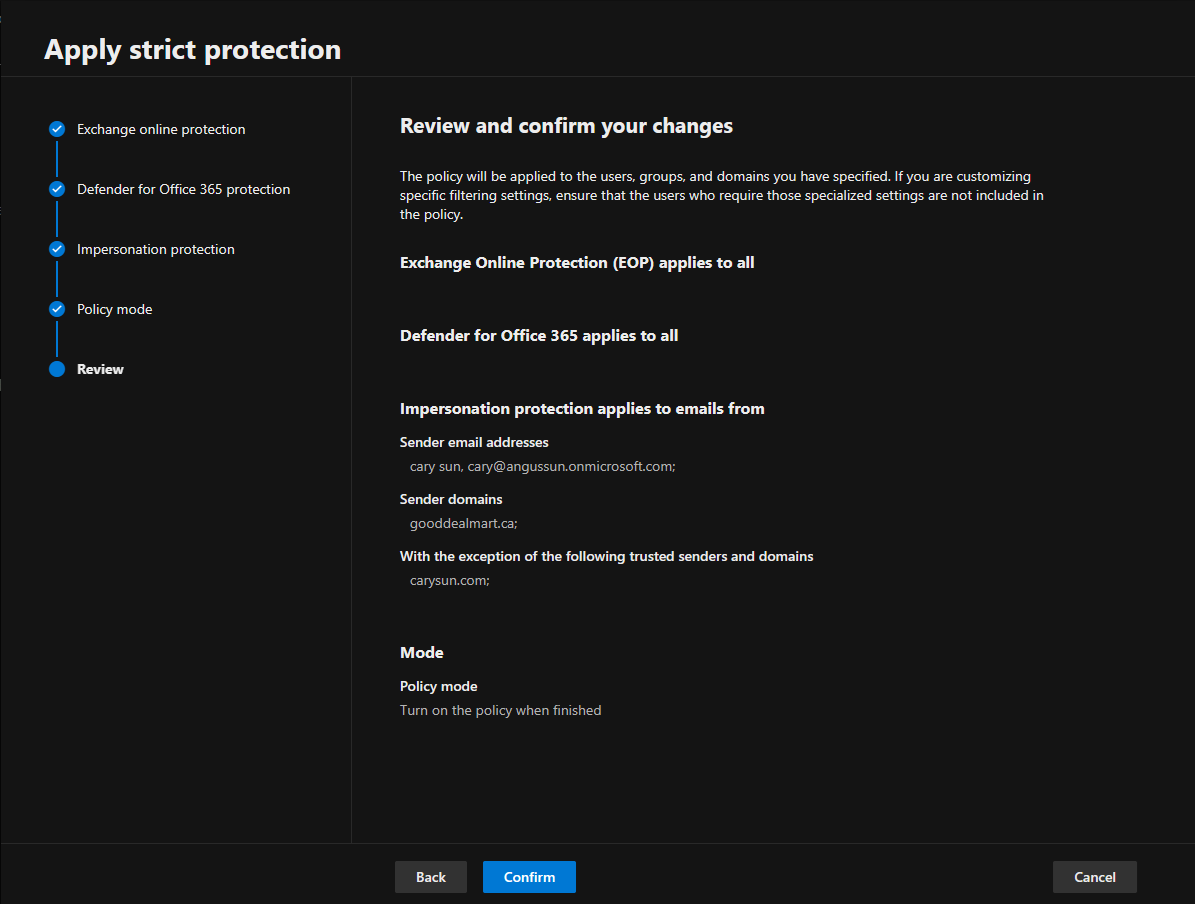 032124 1713 Howtousethe13 - How to use the Microsoft Defender portal to assign Strict preset security policies to users